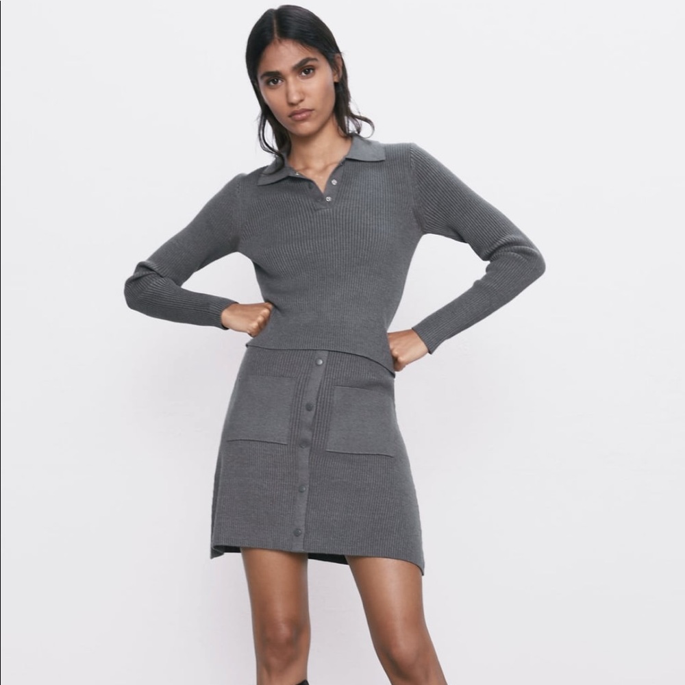 Zara Knit Mini Skirt